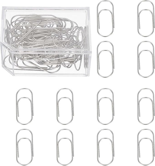 PATIKIL 50 Pcs Paper Clip, 2inch Non-Skid Metal Paper Clamp Clips Large for Office Supplies Craft Scrapbook Document Note Sorting, Electroplating, Silver