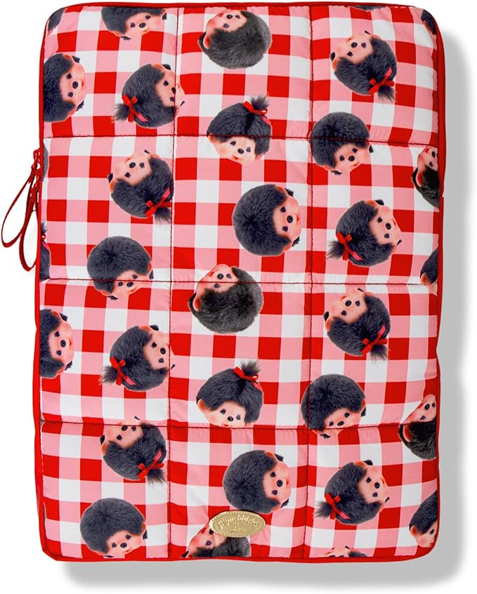 Sonix | Puffy Laptop Sleeve | 15-16 Inch, Quilted Pillow Puffer Laptop Carrying Case, Computer Sleeve | Monchhichi Check