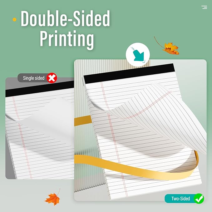 3 Pack Legal Pads 8.5 x 11 Note Pads 8.5 x 11 Inch Notepad 90 Sheets Writing Pads Wide Ruled Lined Paper Pads White Paper Note Pads 8.5 x 11 with 30 Sheets Per Legal Pad for School, Office, Home
