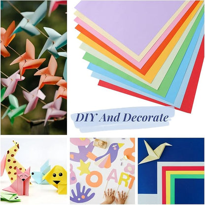600 Sheets Colored Paper A4 Origami Printer Copy Multipurpose Printing Paper for DIY Craft Scrapbook Office 8.3" X 11.7", 10 Assorted Colors（70 gsm）