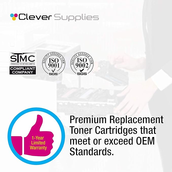 CS Replacement Toner Cartridge Compatible with HP 410X CF410X Black Pro M452dn M452dw M452nw M477 M477fdw M477fnw M477fdn MFP M377dw 3 Set