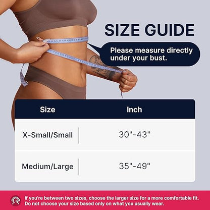 Fit Geno Posture Corrector for Women: Adjustable Lightweight Upper Back Brace for Neck Shoulder & Upper Back Pain Relief - Improve Posture Correct Hunchback Slouching Kyphosis Invisible Under Clothes (XS/S Under Bust 30"-43")