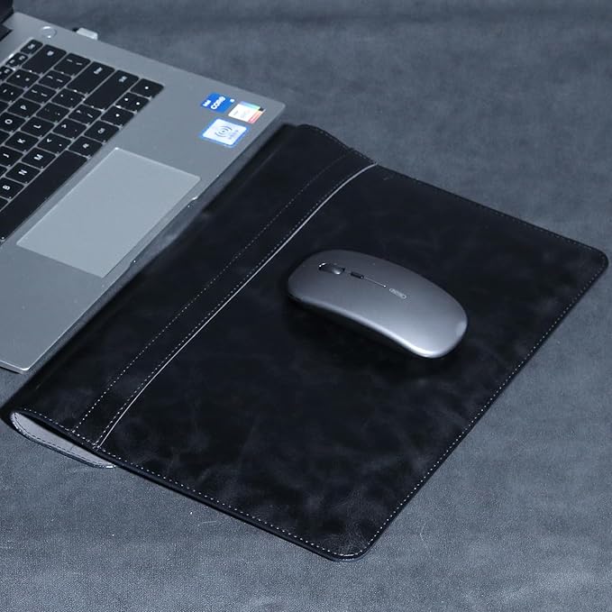 Leather Laptop Sleeve Compatible with MacBook Pro 14 Inch M4 M3 M2 M1 Pro/Max Case,Slim and Durable Waterproof Protective Cover for 13-14 Inch Notebook Computer Cover,Black