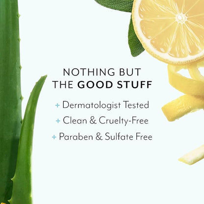 Bliss Lemon & Sage Luscious Hand Wash with Aloe – Hydrating, Refreshing Hand Soap with Coconut Oil & Vitamin B5 – Gently Cleanses Without Drying – 12.14 fl oz