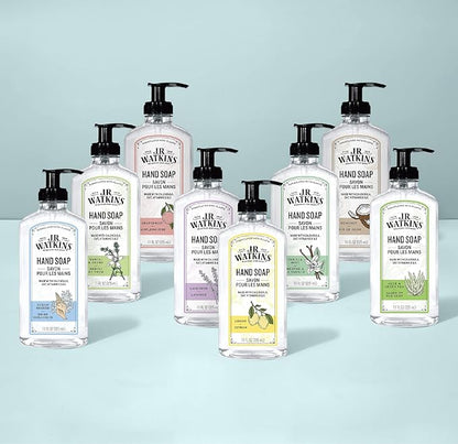J.R. Watkins Gel Hand Soap Refill, Moisturizing Hand Wash, Alcohol-Free, Cruelty-Free, Lavender, 34 Fl Oz (Pack of 3)