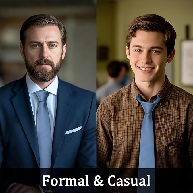 Solid Color Ties for Men 3.15" Mens Tie Classic Formal Neck Ties Mens Neckties for Men Business Wedding Casual