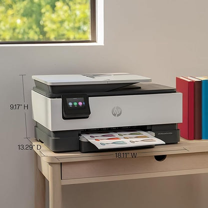 HP OfficeJet Pro 8125e Wireless All-in-One Color Inkjet Printer, Print, scan, Copy, ADF, Duplex Printing Best-for-Home Office, 3 Month Instant Ink Trial Included, AI-Enabled (405T6A)
