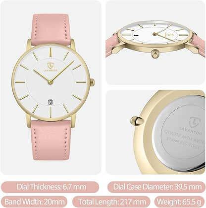 BEN NEVIS Watch, Mens Watch, Minimalist Fashion Simple Wrist Watch Analog Date with Leather Strap