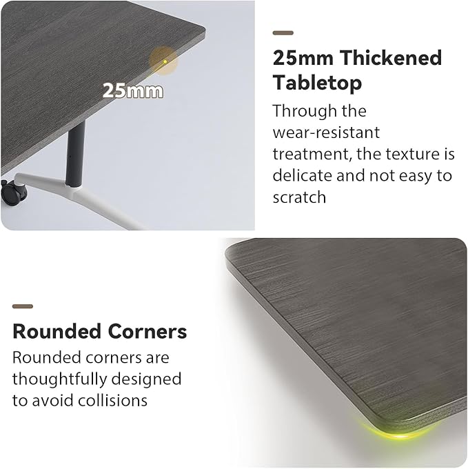 Conference Table, Folding Conference Room Tables, Modern Flip Top Seminar Training Meeting Table with Wheels, Modular Foldable Conference Tables for Home Office Classr (Gray 6 Pack 55.1inch)
