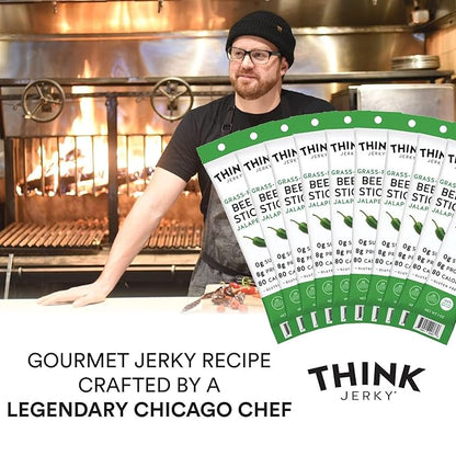Think Jerky Meat Stick Variety Pack, High Protein, Sugar Free, Gluten Free, No Nitrates Keto Paleo Friendly - 0.5 oz Sticks, 18 Pack