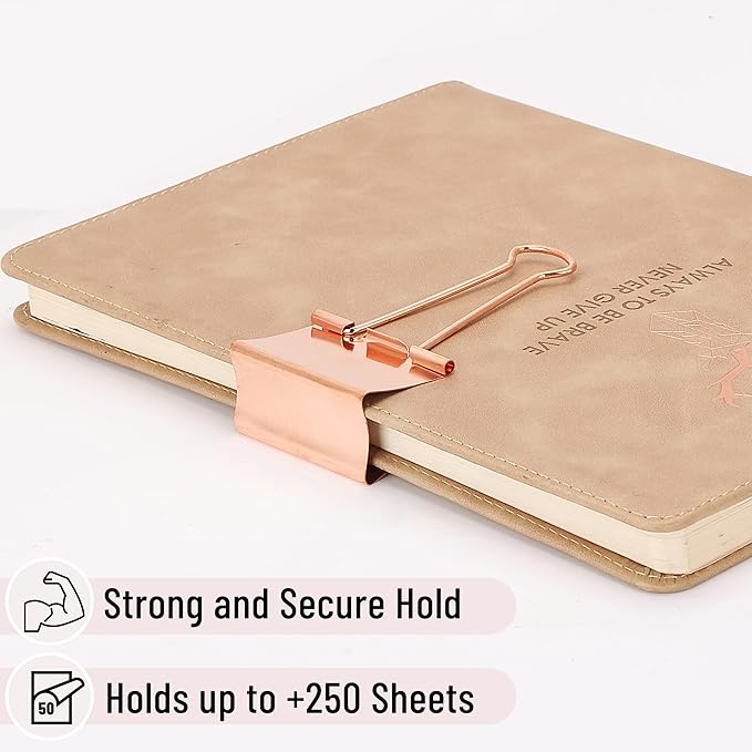 Mr. Pen- Jumbo Binder Clips, 2 Inch, 12 Pack, Rose Gold