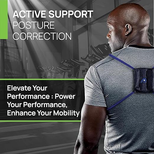 PRIMEKINETIX PostureMedic Dynamic Posture Corrector - Active Resistance Training System for Back Strengthening & Shoulder Alignment - Stretches Chest, Strengthens Upper Back - Doctor Recommended for Lasting Posture Improvement - XL