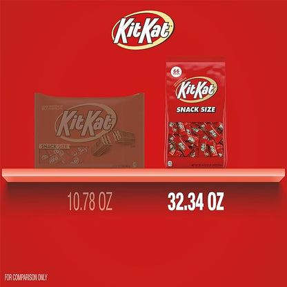 KIT KAT Milk Chocolate Wafer Snack Size, Candy Bag, 32.34 oz (66 Pieces)