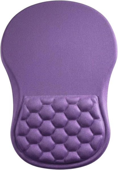Ergonomic Mouse Pad with Wrist Support, Memory Foam Wrist Rest for Carpal Tunnel & Wrist Pain Relief, Non-Slip Rubber Base, Comfortable Gaming Mousepad for Computer, Laptop, Office & Home
