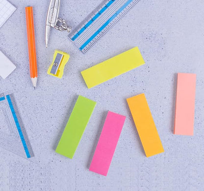 4000 Sheets Index Tabs - 0.6 x 2in Page Markers, Small Self-Stick Note Pads, Bright Colors Page Flags Sticky Index Tabs, 40 Pack Sticky Notes for Office, Home & School (8 Colours)