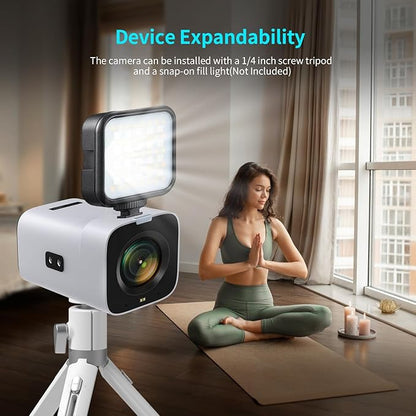 TOALLIN 4K 60FPS Box Video Camera, 20X Optical Zoom, Support PoE/SDI/HDMI/USB, TOF AutoFocus, Built-in Dual Mics, Live Streaming Camera for Church Worship Online Education & Video Conferencing