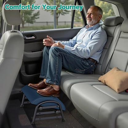 Adjustable Foot Rest for Under Desk at Work, Ergonomic Under Desk Footrest with 6 Positions, Foot Stools for Under Office Desk Chair, Leg Rest for Home, Car, Computer, Gaming Accessories