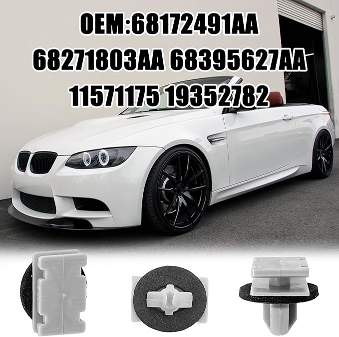 20pcs Rocker Fender Exterior Trim Molding Clip Compatible with Jeep Grand Cherokee Compass 68172491AA 68271803AA 68395627AA