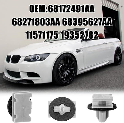 20pcs Rocker Fender Exterior Trim Molding Clip Compatible with Jeep Grand Cherokee Compass 68172491AA 68271803AA 68395627AA