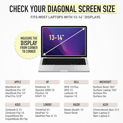 Vandel - The Original Puffy Laptop Sleeve 13-14 Inch. Black Laptop Sleeve for Women. Carrying Case Cover MacBook Pro 14 in, MacBook Air 13 Inch, iPad Pro 12.9, Dell, Asus, HP