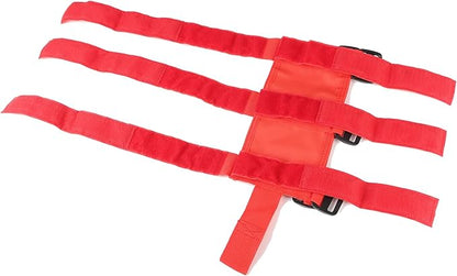 Universal Fire Extinguisher Straps Adjustable Roll Bar Mount 3 lb Fire Extinguisher Holder for Boat Wrangler Car Truck UTV Vehicles Roll Cage Interior Accessories Home Office,Red Strap Only