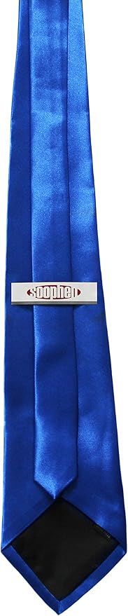 Soophen Mens Necktie 3.75" Tie Solid Color Ties