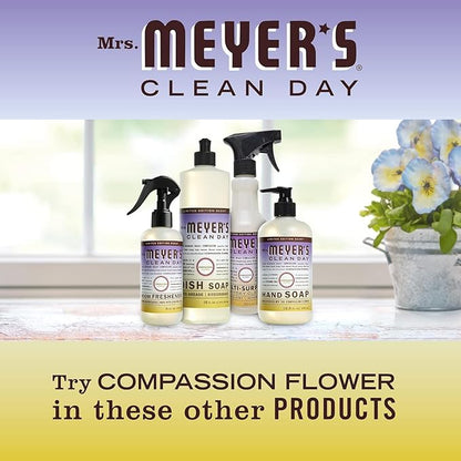 MRS. MEYER'S CLEAN DAY Hand Soap, Made with Essential Oils, Compassion Flower, 12.5 fl. oz - Pack Of 3