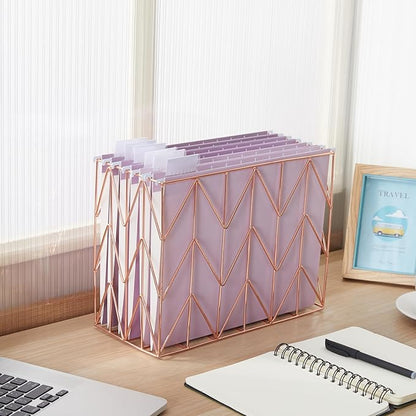 Y YOMA 6 Pack Gradient Hanging File Folders Letter Size Decorative Hanging Folder Pretty File Folder Organizer for Filing Cabinet Office Home with 1/5-Cut Adjustable Tabs, Dusty Violet