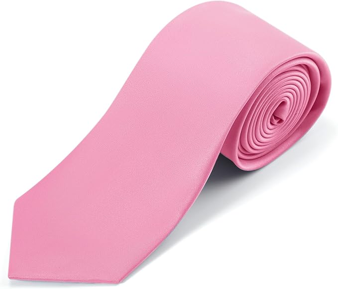 Black Ties For Men Solid Pure Color Formal Neckties 3.15" (8CM) Men's Tie for Business and Wedding with Gift Box