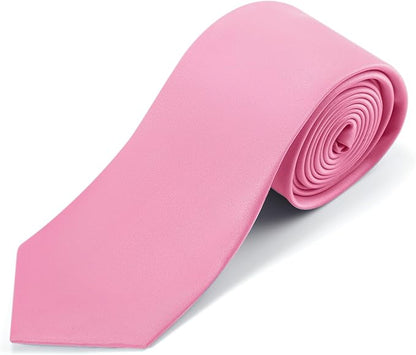 Black Ties For Men Solid Pure Color Formal Neckties 3.15" (8CM) Men's Tie for Business and Wedding with Gift Box