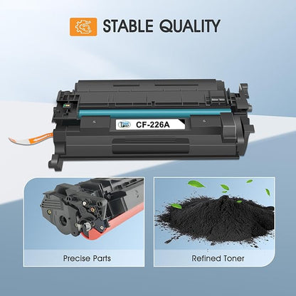 CF226A 26A Toner Cartridge for HP Printer 26X Compatible for HP CF226A CF226X Black Laserjet Toner Cartridge Pro M402n MFP M426fdw M402dne M426fdn M402dn M402 M402dw M426 M426dw Printer Ink 4 Pack