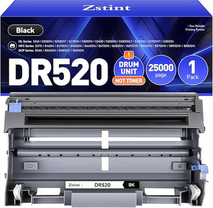 DR520 Drum Unit(Not Toner)Compatible for Brother DR-520 Imaging Drum HL-5370DW HL-5340D DCP-8060 DCP-8065DN 8085DN 8080DN HL-5240 5340D 5350DN 5370DW HL-5250DN MFC-8660DN 8480DN 8680DN 8690DW Printer