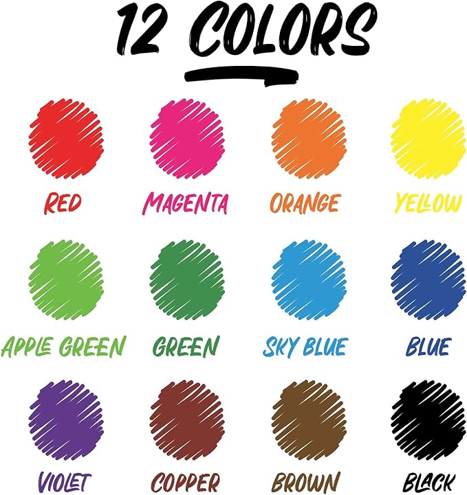 Chalkola Bulk Dry Erase Markers for Classroom (120 Pack, 12 Vibrant Colors) | Erasable, Low Odor, Chisel Tip WhiteBoard Markers, Dry Erase Pens for Kids, Teachers - Office, Home, School Supplies