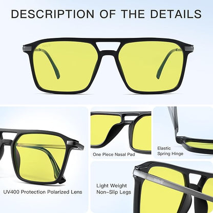 WAVE Blue Light Blocking Glasses,Gaming Glasses with Metal Frames,Computer Glasses for Eye Strain,Anti Glare
