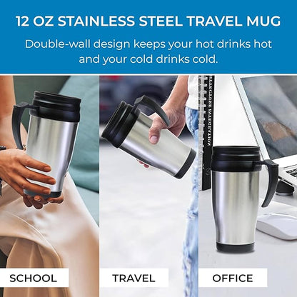 Koolatron Kenmore Single Serve Coffee Maker & Stainless Steel Travel Mug, Capsule/Pod & Ground Coffee Brewing, K Cup Compatible, Hot & Iced Coffee Machine, 6 to 14 Oz Brew Sizes, Auto Shut-Off, White