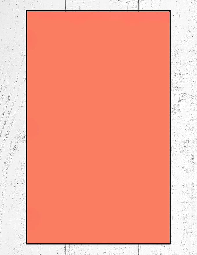 Limited Papers (TM) Colored Copy and Printing Paper, 8.5"x14" Legal Size, 24 Pound, 500 Sheets Per Ream. (500, Salmon)