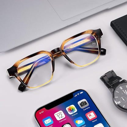 Dollger Blue Light Glasses for Women Men Computer Glasses Square Blue Light Blocking Glasses
