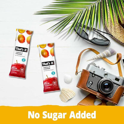 That's it. Variety Pack 100% Natural Real Fruit Bar, Best High Fiber Vegan, Gluten Free Healthy Snack, Paleo for Children & Adults, Non GMO No Added Sugar, No Preservatives Energy Food (12 Pack)