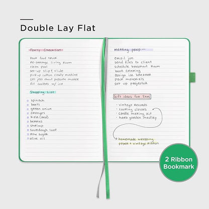 &And Per Se Lined Journal Notebook, 160 Pages, A5 5.7 x 8 inches College Ruled Thick Paper Notebook Journals (1 Pack, Emerald)