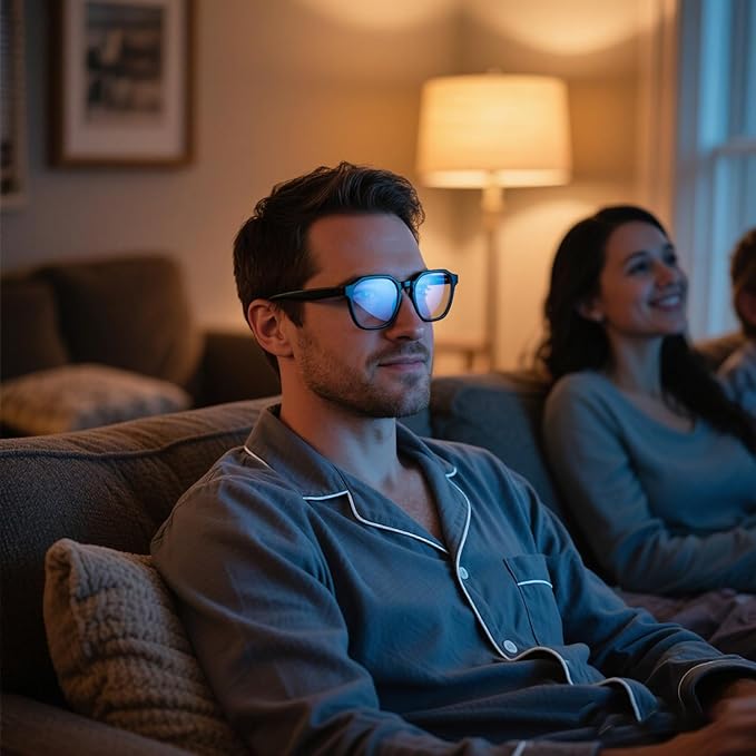 99.9% Blue Light Blocking Glasses For Men Women Anti-Fatigue Computer Gaming Sleep Glasses Reduce Eye Strain