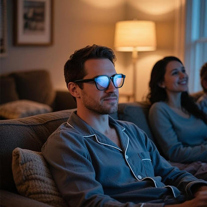 99.9% Blue Light Blocking Glasses For Men Women Anti-Fatigue Computer Gaming Sleep Glasses Reduce Eye Strain