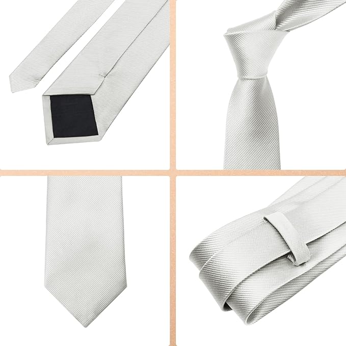 Solid Color Ties for Men 3.15" Mens Tie Classic Formal Neck Ties Mens Neckties for Men Business Wedding Casual