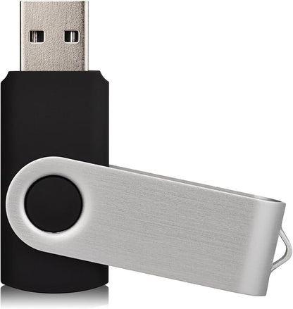 64GB USB Flah Drives 10 Pack USB 2.0 Memory Sticks Bulk-Black