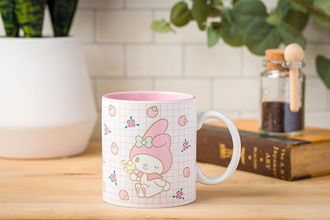 Silver Buffalo Sanrio Hello Kitty and Friends My Melody Ceramic Mug, 20 Ounces