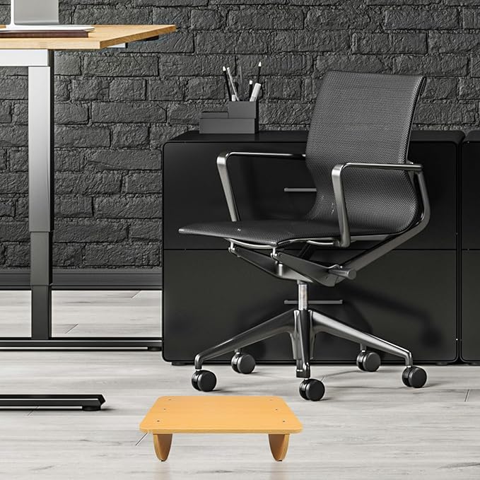 Ergonomic Wide Feet Stand Under Desk Footrest for Adults with Bevel Support Non-Slip Office Foot Stool for Improved Posture and Comfort at Work Home