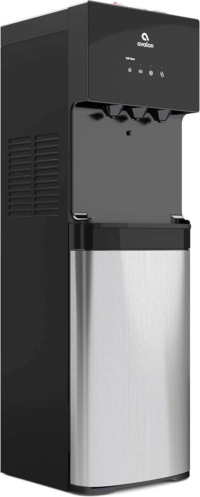 Avalon Bottom Loading Water Cooler Water Dispenser with BioGuard- 3 Temperature Settings - Hot, Cold & Room Water, Durable Stainless Steel Construction, Anti-Microbial Coating- UL Listed