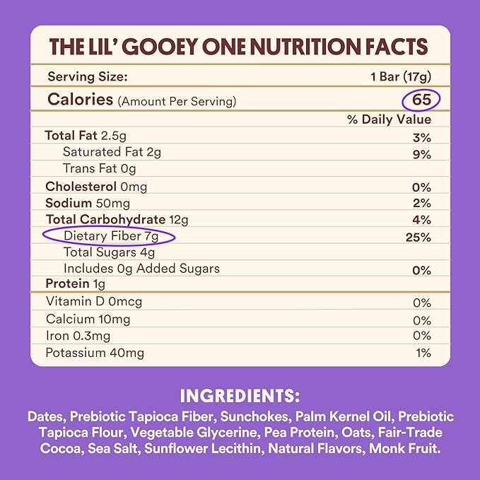 Harken Sweets The Lil’ Gooey Ones, Mini Oat Milk Chocolate Candy Bars with Date Caramel, Sweetened with Dates, No Sugar Added, High Fiber, Nut-Free, Gluten-Free, Plant-Based, 6 Pouches (30 Bars)