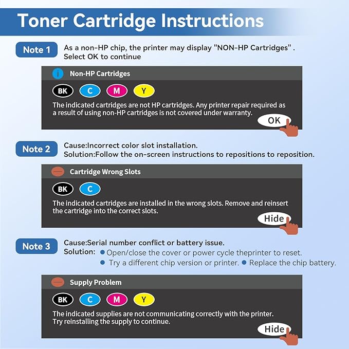 MYTONER 218A Toner Cartridges 4 Pack 3301fdw [with Chip] Compatible Replacement HP 218A W2180A 218 218X W2180X for Color LaserJet MFP 3301fdw 3301cdw Pro 3201dw 3301sdw Printer High Yield, B/C/M/Y