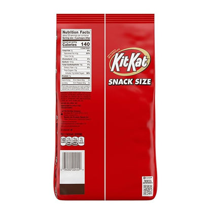 KIT KAT Milk Chocolate Wafer Snack Size, Candy Bag, 32.34 oz (66 Pieces)