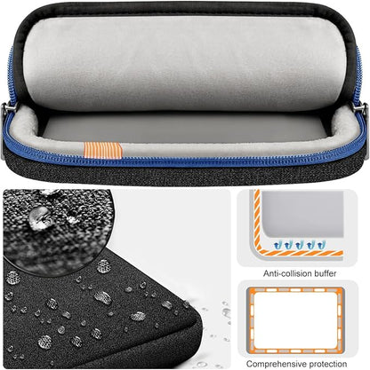 Hseok Ultra-Slim Laptop Case 17 17.3 inches Sleeve Protective PC Briefcase for Commuting and Business Trip，Blue